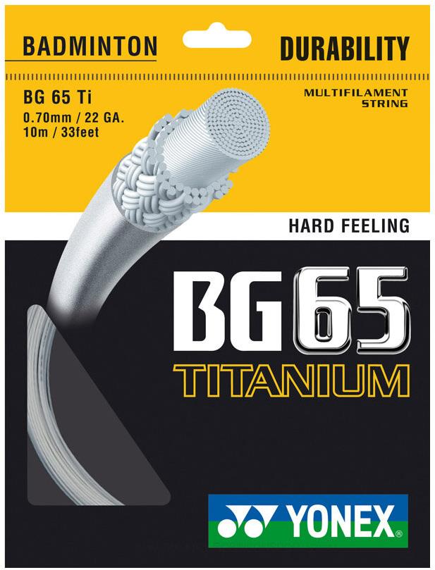 Yonex Multipack 3 ks BG 65 Ti badmintonový výplet 10 m