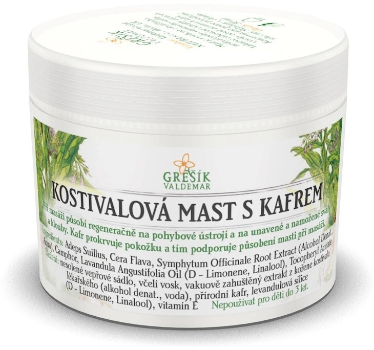 Grešík Valdemar Kostiválová mast s kafrem 50 ml