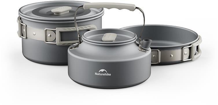 NATUREHIKE Hliníková sada nádobí pro 2-4 osob varianta 2