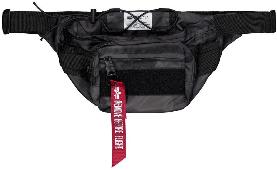 ALPHA INDUSTRIES Tactical Waist bag black camo