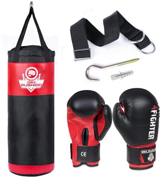 BUSHIDO DBX KIDS60.2 Sada pro trénink boxu, černá, velikost