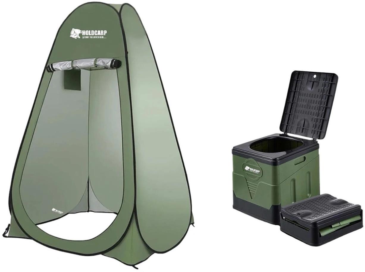 Holdcarp Set přenosného záchodu a hygienického stanu Portable Toi + Toilet & Shower Tent
