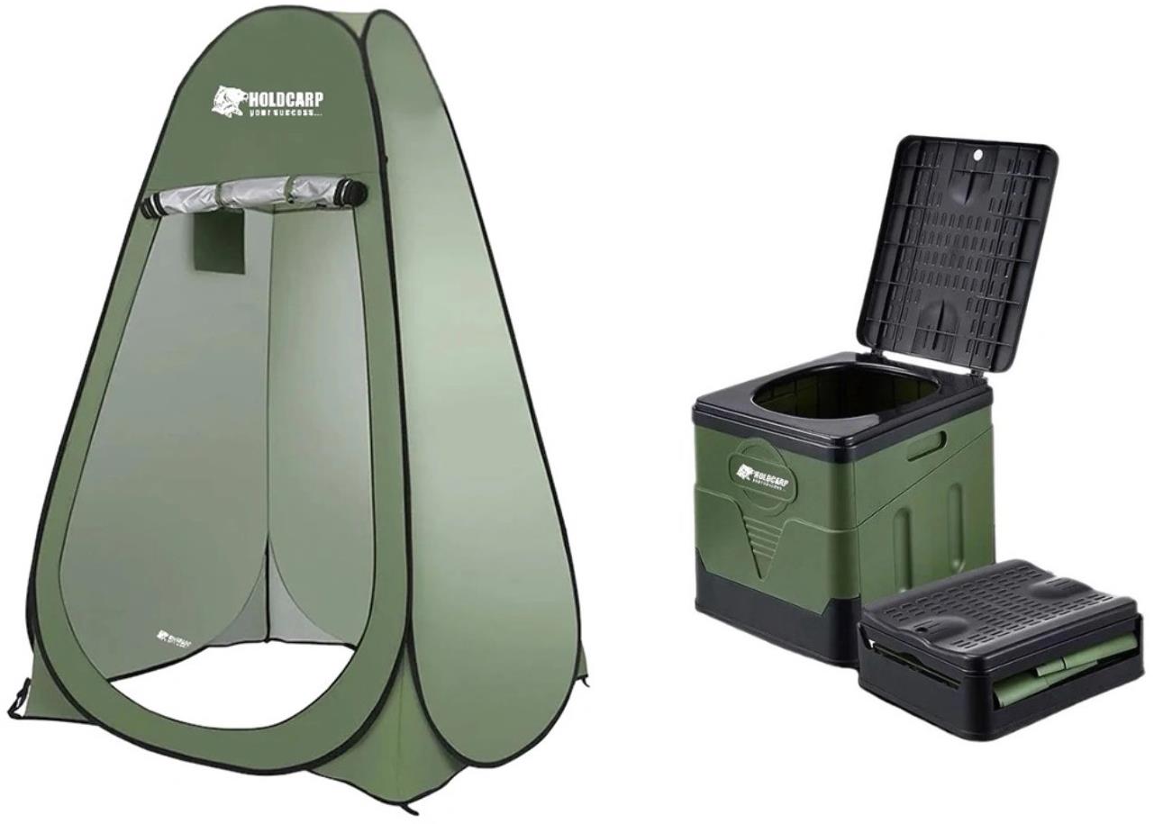 Holdcarp Set přenosného záchodu a hygienického stanu Portable Toi BIG + Toilet & Shower Tent