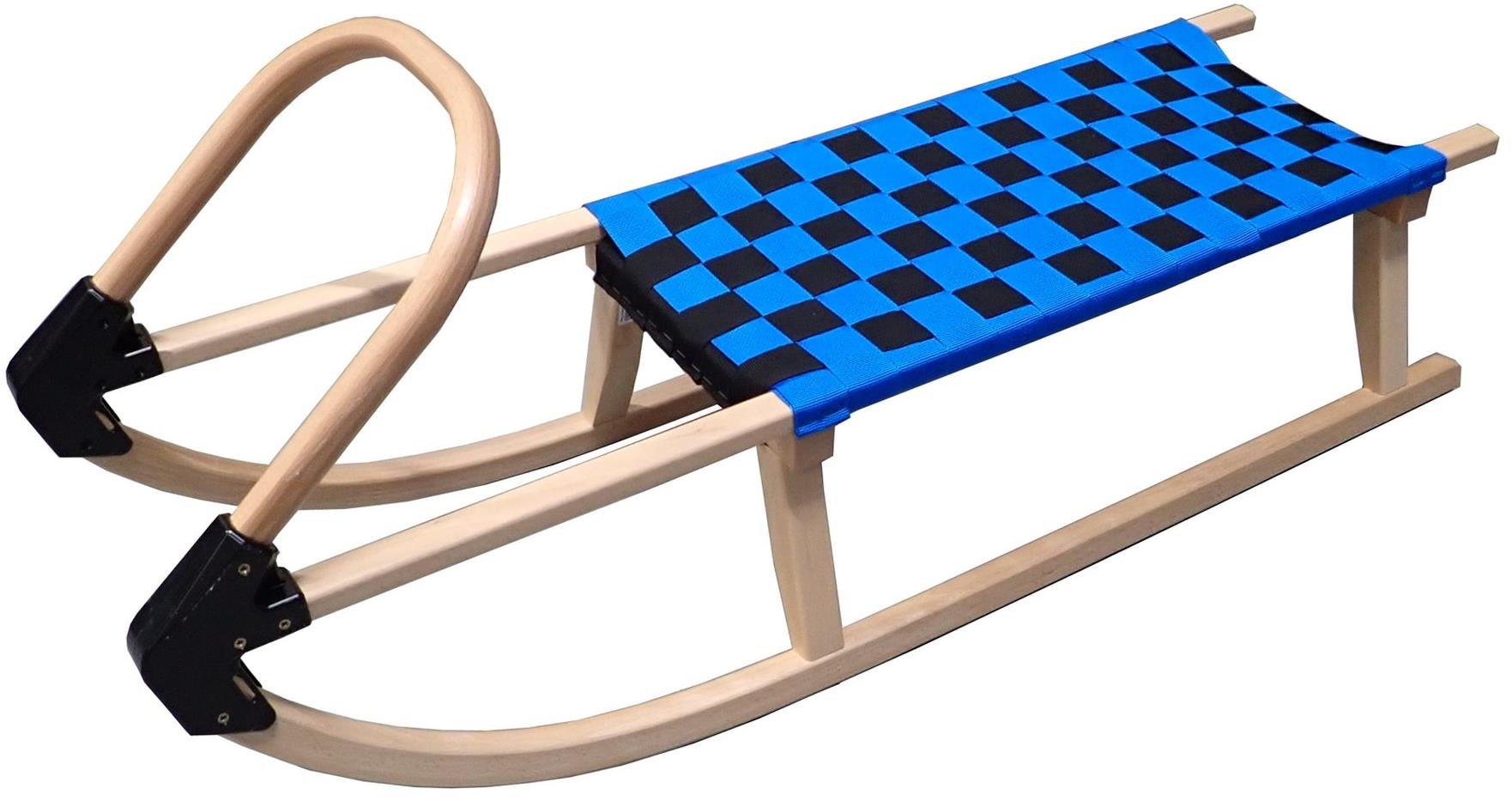 KUBIsport Sáně 110 cm, dřevěné, modré