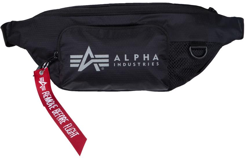 ALPHA INDUSTRIES Packable Waist bag černá