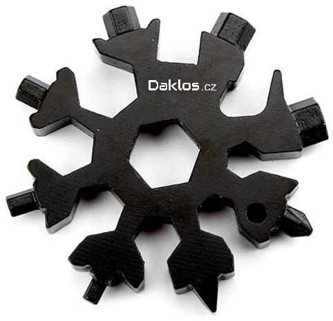 Daklos Hvězdička 18v1, šestihranné klíče, očkové klíče, křížový šroubovák, plochý šroubovák, otvírák
