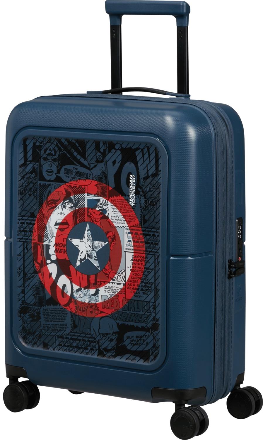 American Tourister Příruční kufr 55 cm Dashpop Disney Marvel Captain America Shield