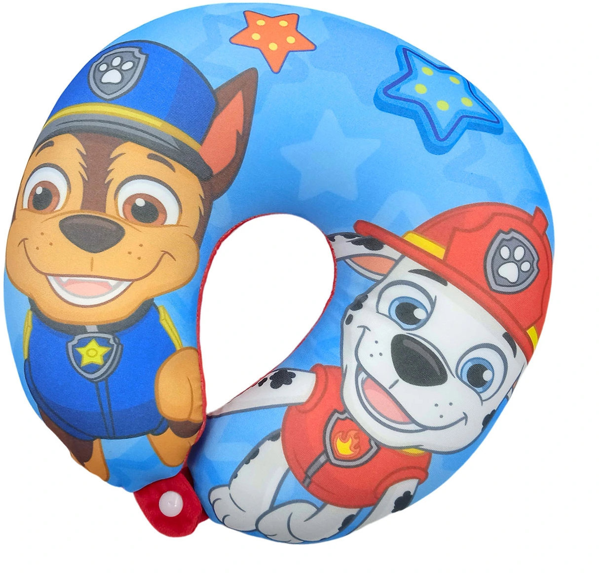 Nickelodeon Oboustranný cestovní polštář, modrý - Tlapková patrola