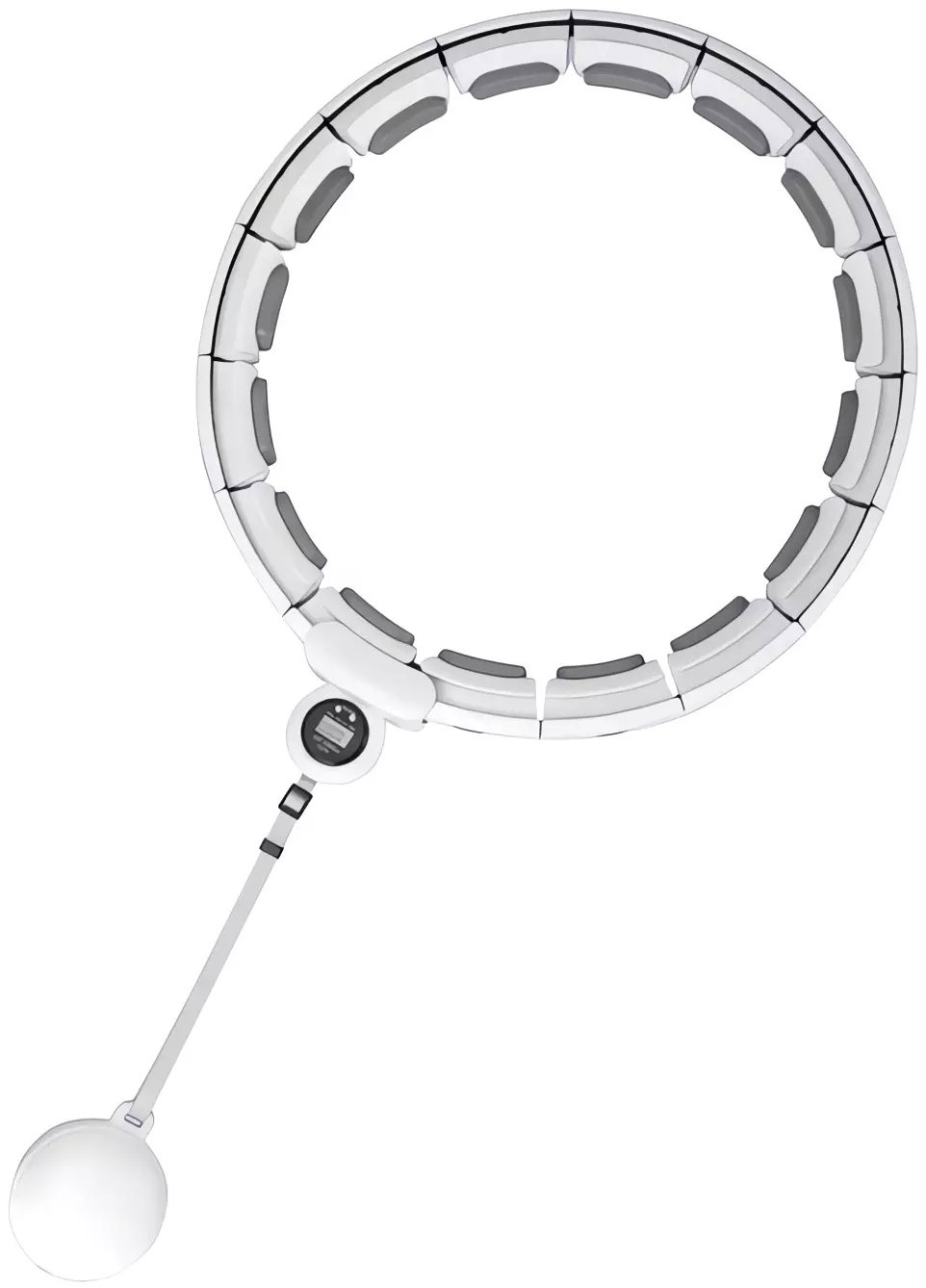 Trizand 25254 Masážní obruč Hula Hoop se závažím, bílá