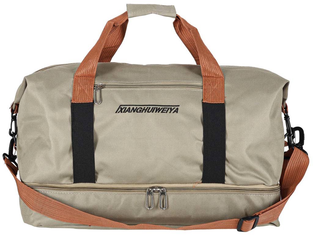 KIK KX2992 Cestovní, sportovní taška 58 × 34 cm, béžová