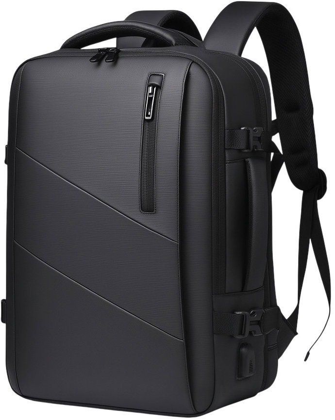 eCa PL182 Cestovní batoh 25 l, USB, černý