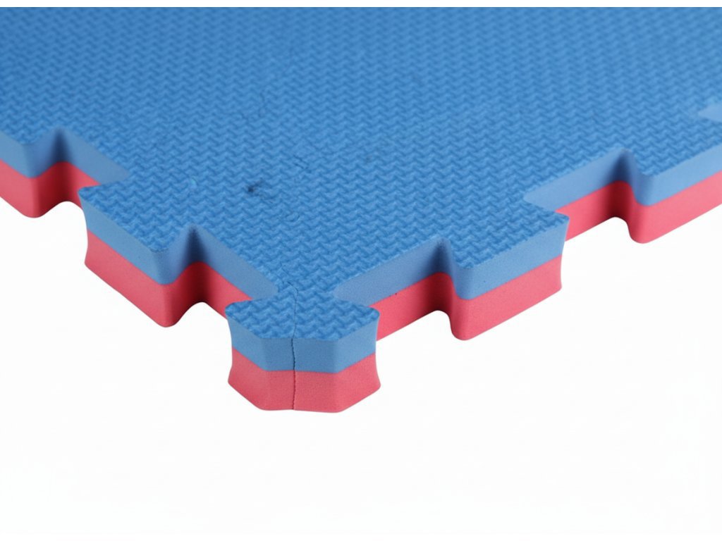 HUKA HK-0030 Tatami žíněnka puzzle 2 cm, červeno-modré