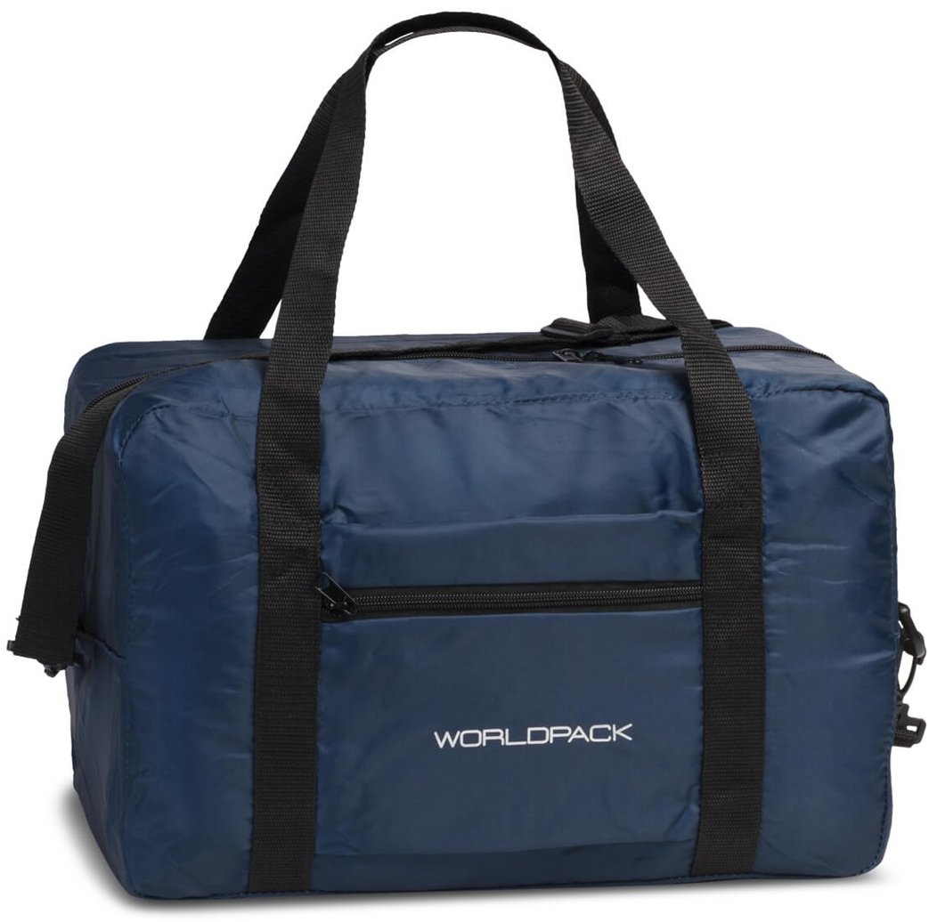 WORLDPACK Příruční taška Folding Travel Bag Navy Blue, 40 × 25 × 20 cm