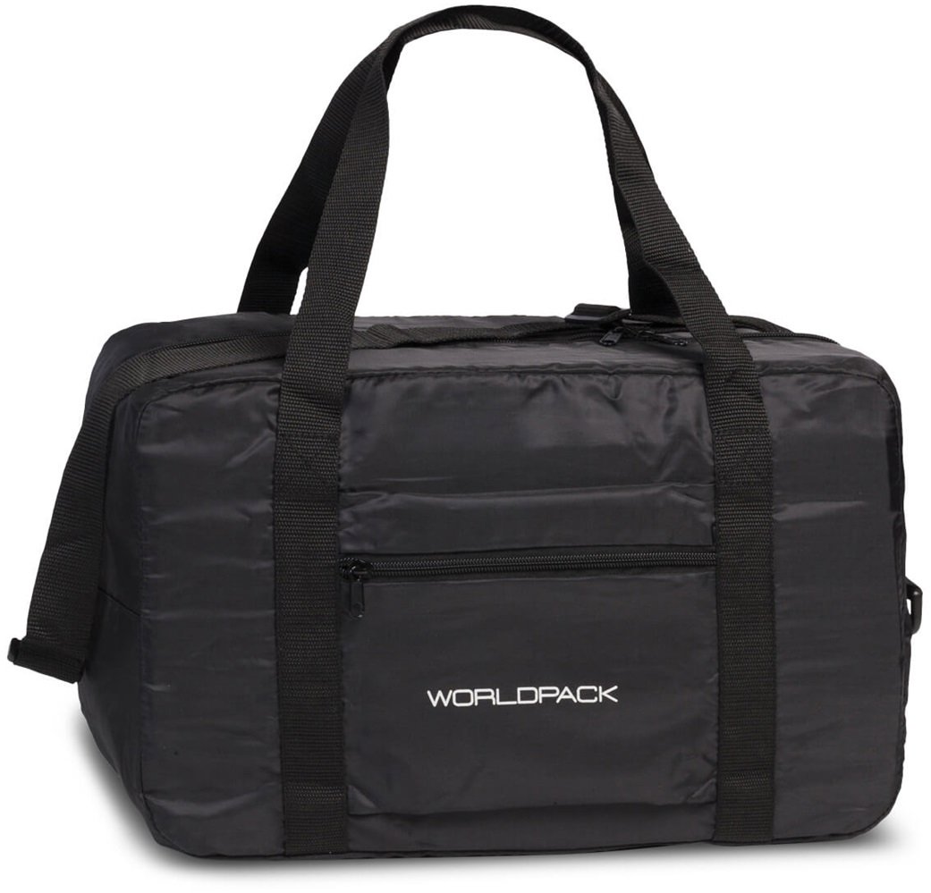 WORLDPACK Příruční taška Folding Travel Bag Black, 40 × 25 × 20 cm