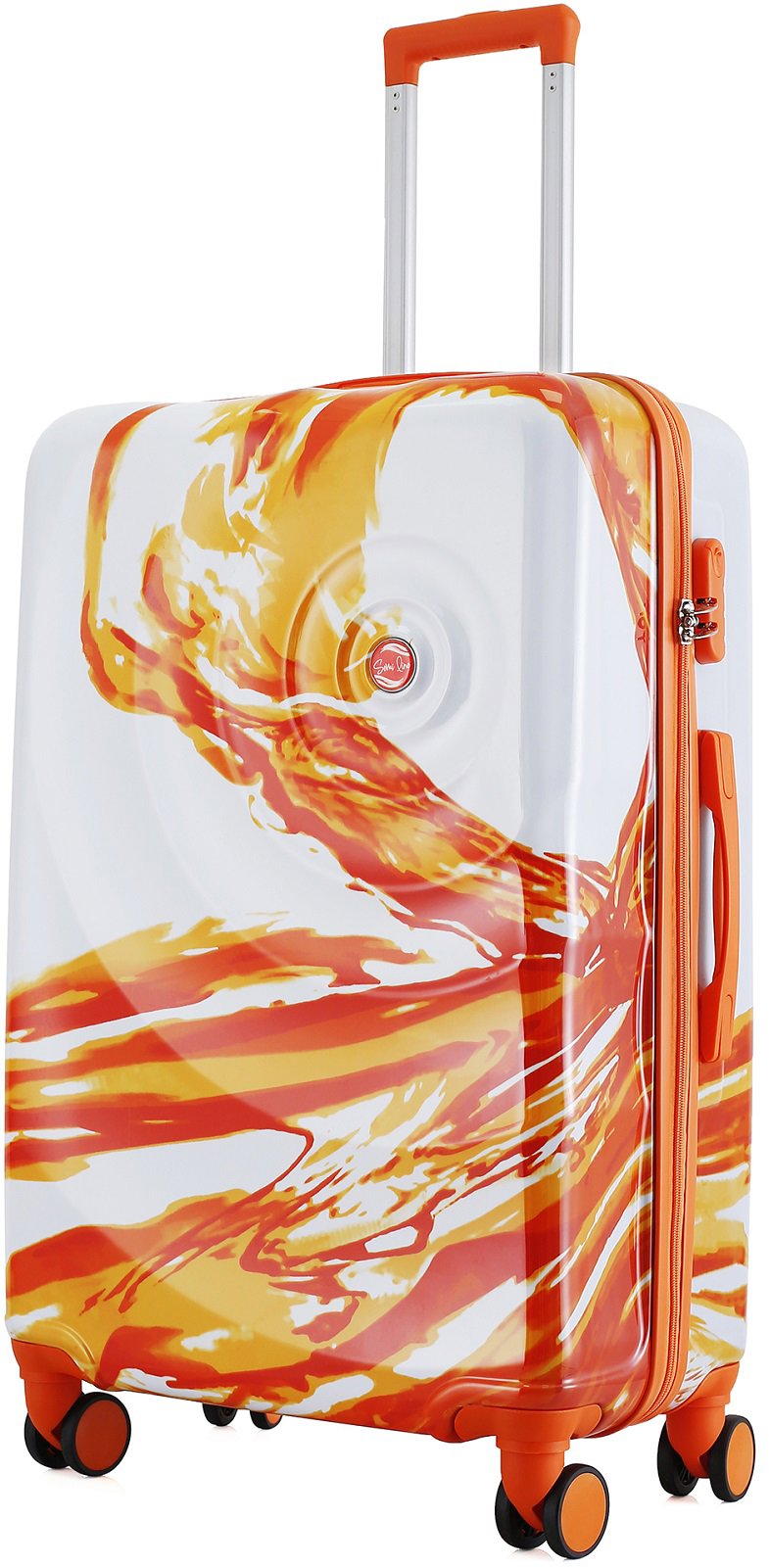 Semi Line Střední kufr T5655 White/Orange