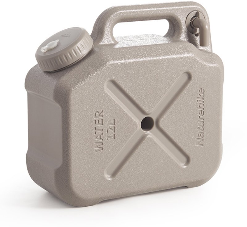 Naturehike Kanystr na vodu 12 l s kohoutkem, zesílený, béžový