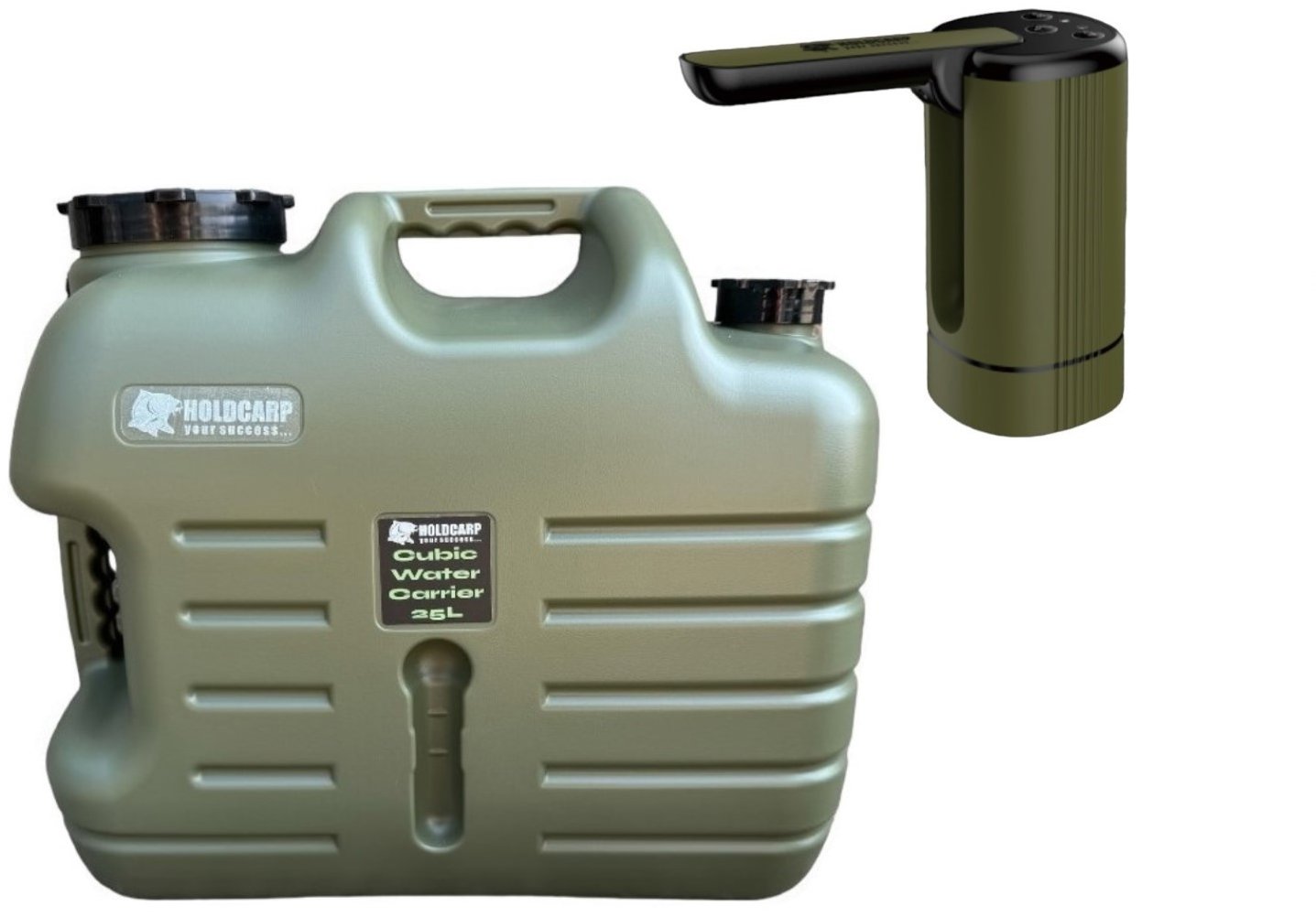 Holdcarp Set kanystr + automatický kohoutek Smart Rechargeable Tap+Cubic Water Carrier 25 l