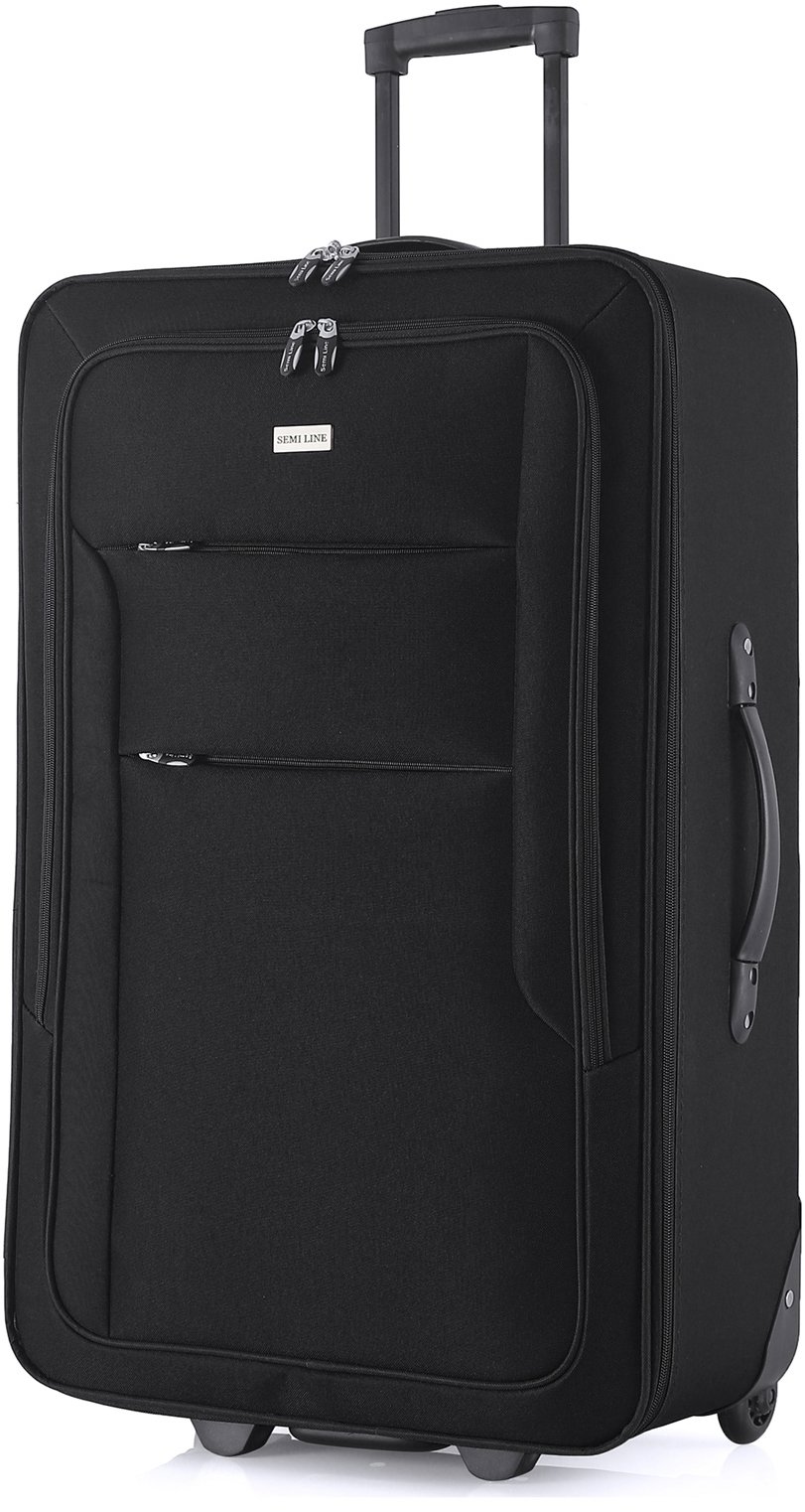 Semi Line Velký kufr 75 cm T5676 Black