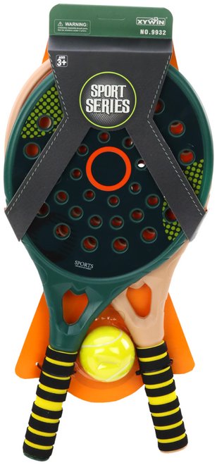 LEAN Toys 17501 Sada 2 pálek na padel pro děti s PU míčkem
