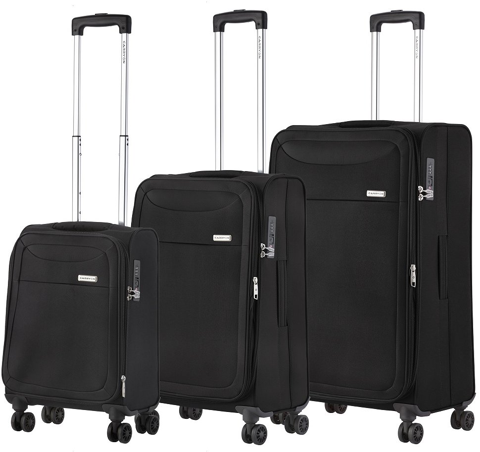Carry On Sada kufrů Air Black 3 ks