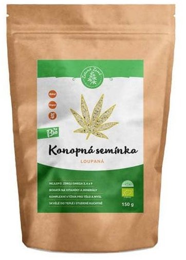 Zelená Země Konopné semínko loupané BIO 150 g