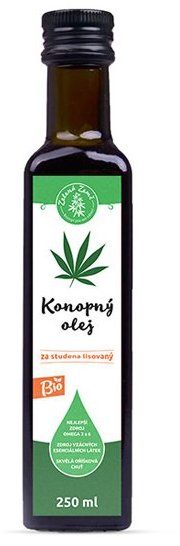 Zelená Země Konopný olej BIO 250 ml