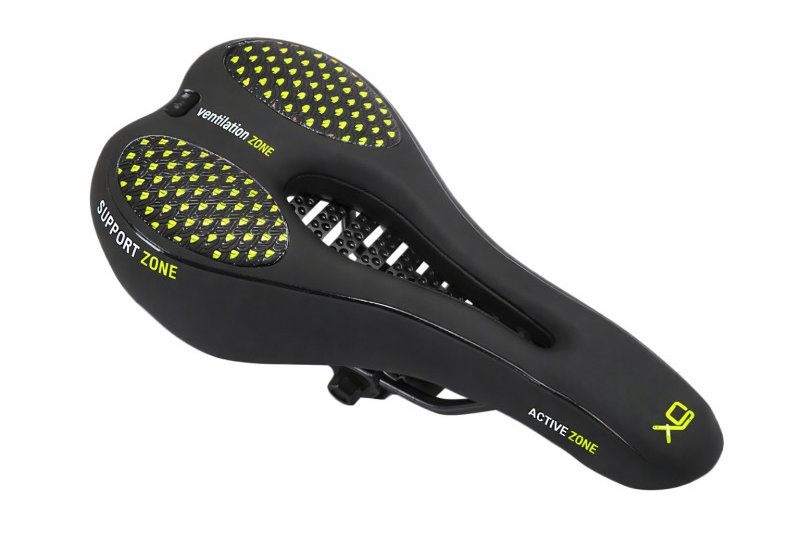 Verk 14507 Sportovní gelové sedlo na kolo, černo-žluté