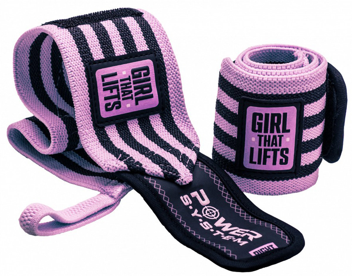 Power System Wrist Wraps GTL růžová