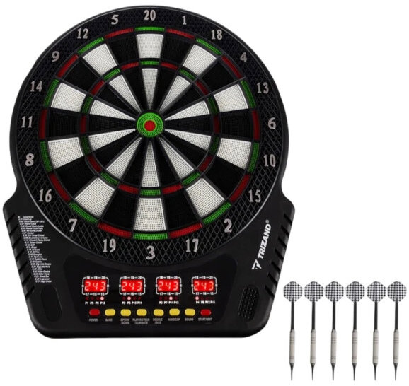 Trizand 26307 Elektronický terč na šipky s příslušenstvím 43 × 51,5 cm