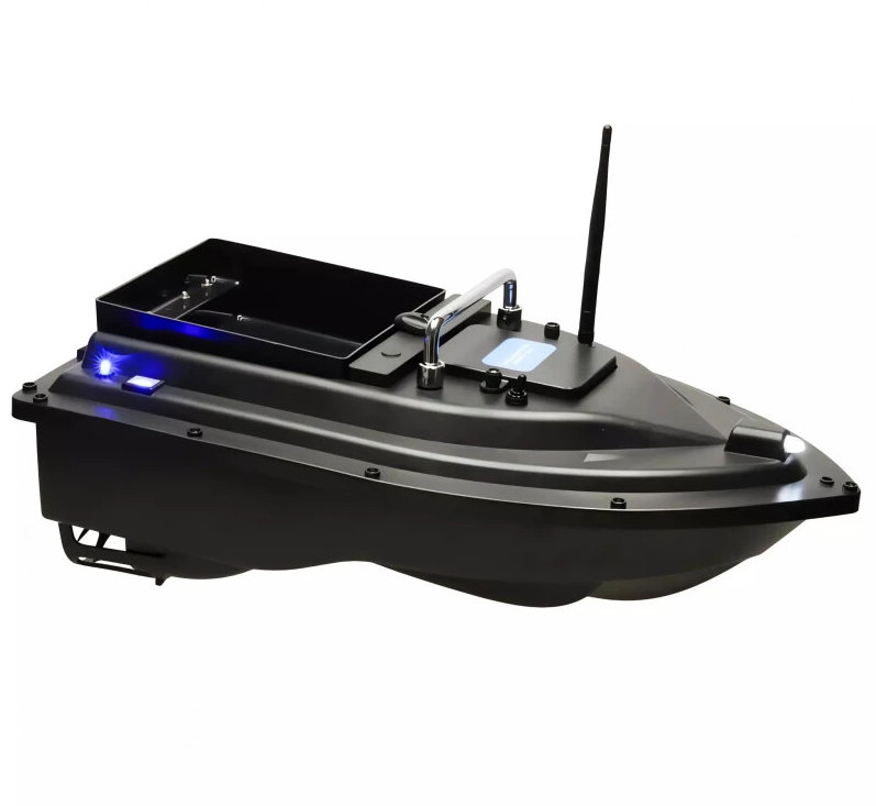 KIK KX3307 RC Zakrmovací zavážecí rybářská loď 12000 mAh, 500 m černá