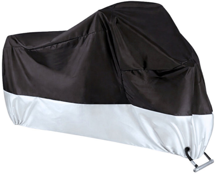 Verk 10175 Ochranná plachta na kolo, 230 × 130 cm, vel. XXL, černo-šedá