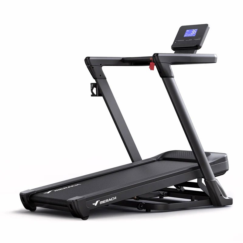 MERACH T31 Běžecký pás s automatickým sklonem 18 %, nosnost 159 kg