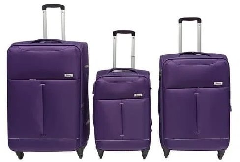 Bavytoy Cestovní kufr látkový purple, 3 ks