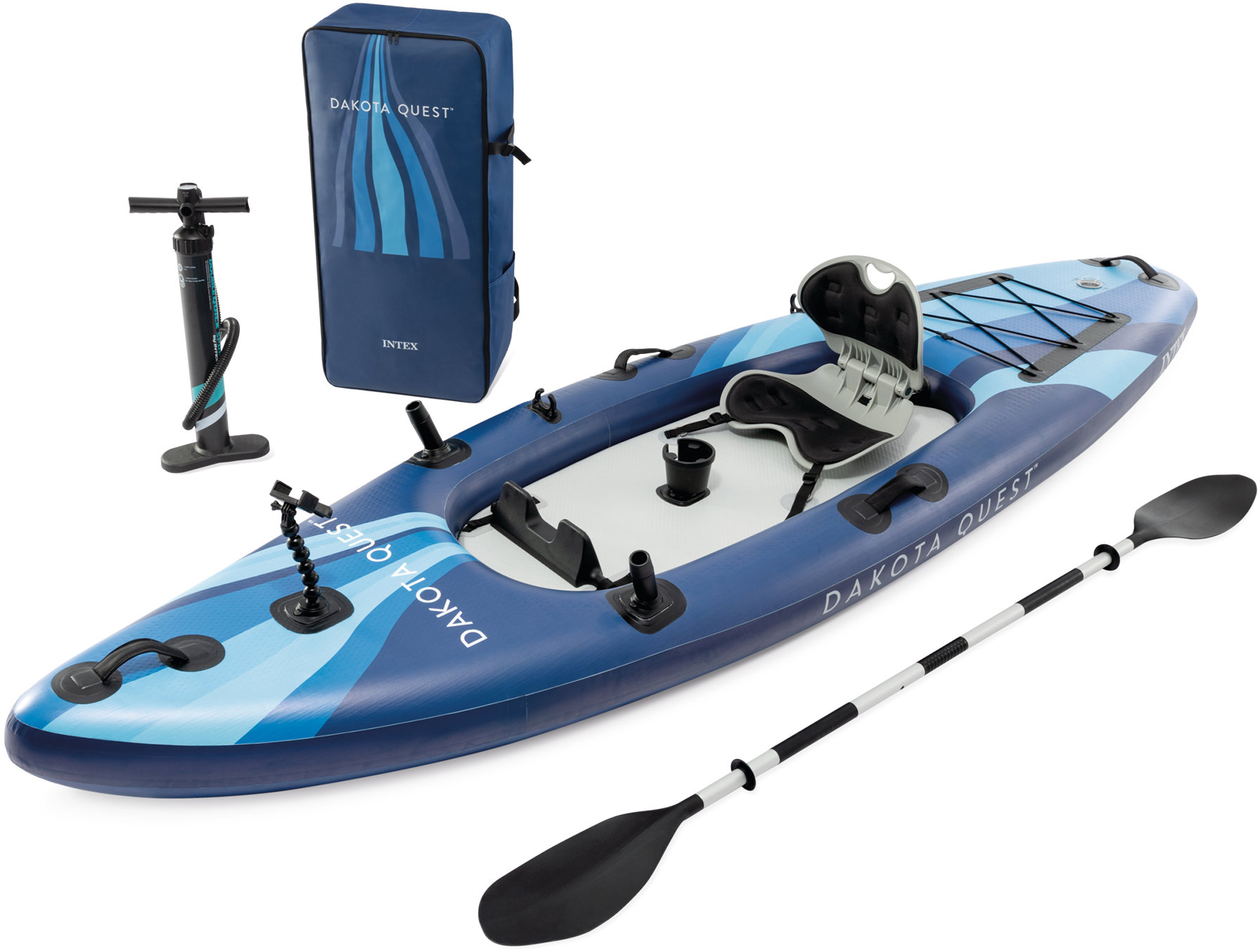 INTEX Kajak 68245 Dakota Quest Sit-on-top / SUP hybrid modrý