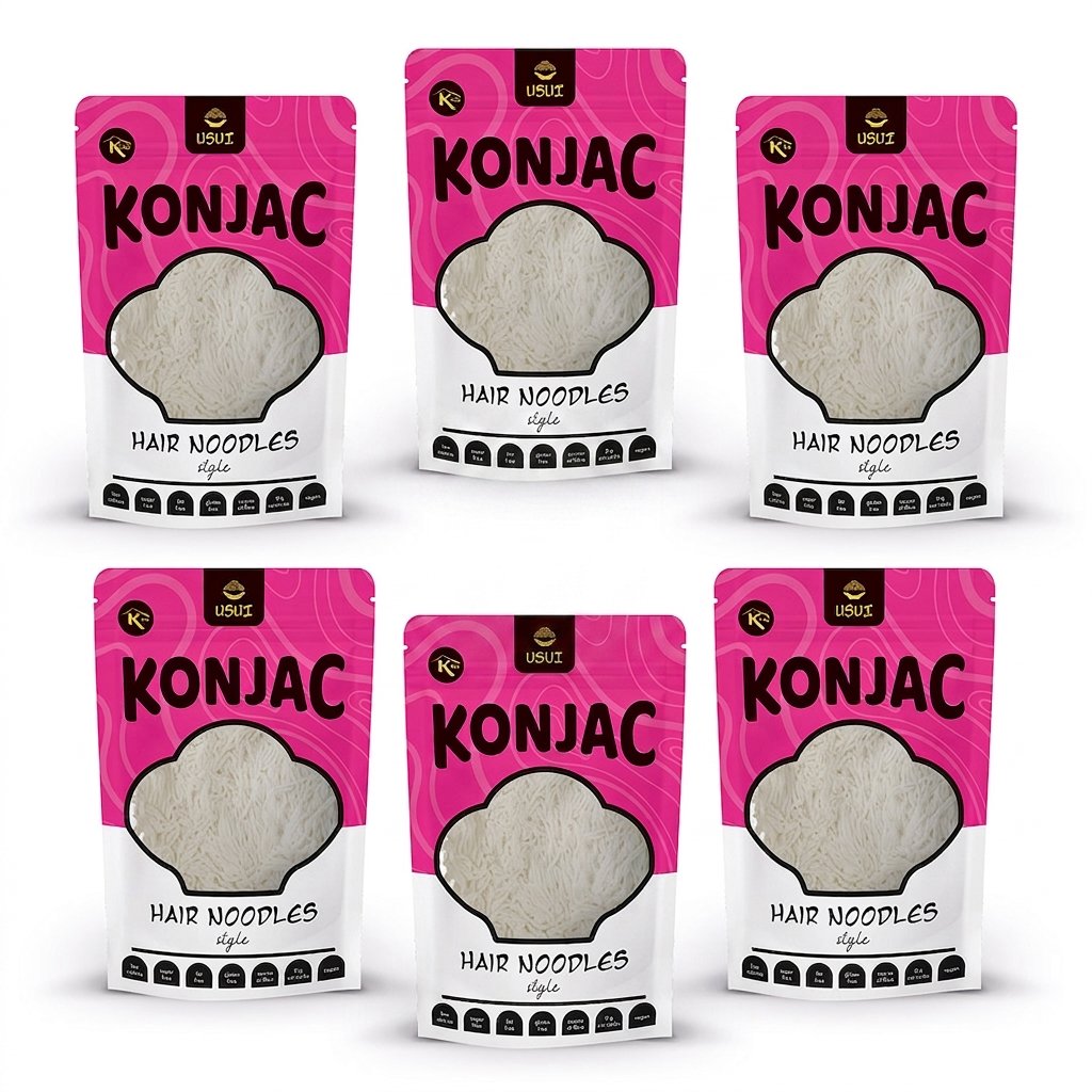USUI Konjakové vlasové nudle 6 × 270 g