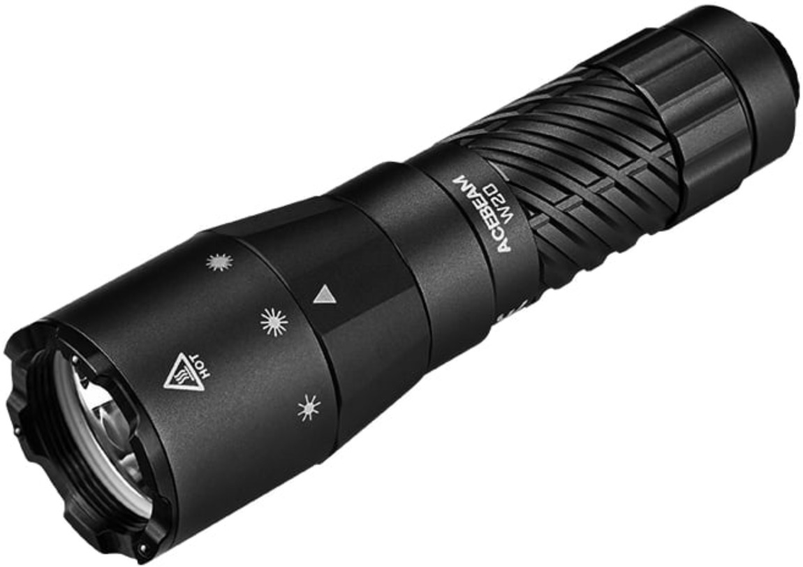 AceBeam W20 LEP Flashlight with Wide Angle Spill