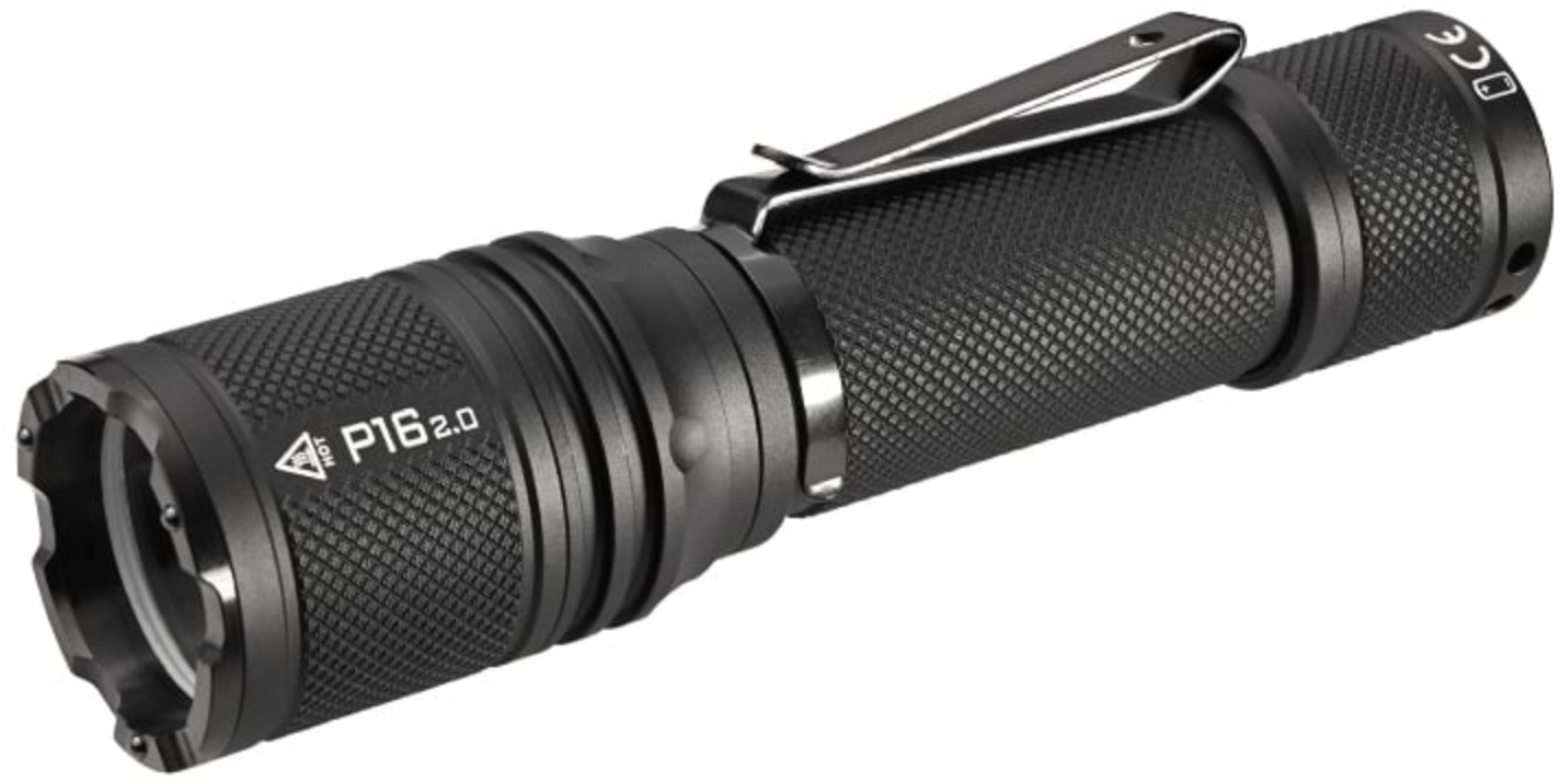 AceBeam P16 2.0 Dual Tail Switch Tactical Flashlight with Three Modes