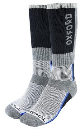 OXFORD ponožky Thermal, (šedé/černé/modré, vel. S)