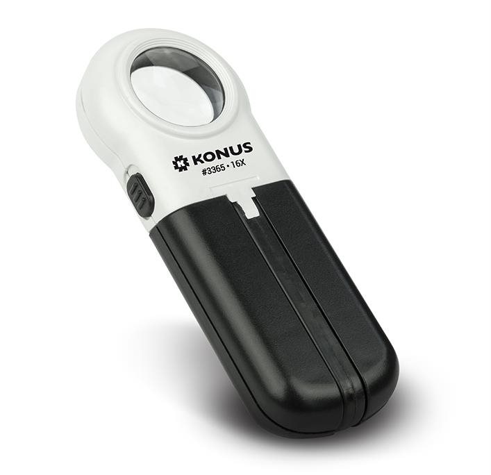 Konus Flexo-mini čtecí lupa 8x s LED světlem