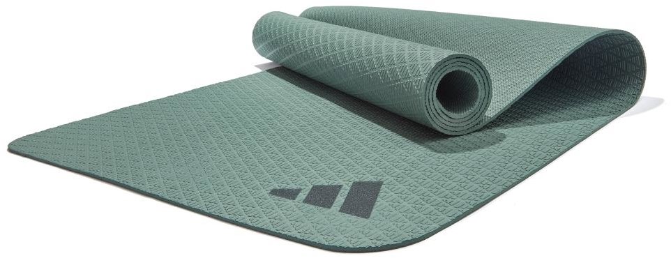 adidas YOGA MAT 4 MM Jógamatka, tmavě zelená, velikost