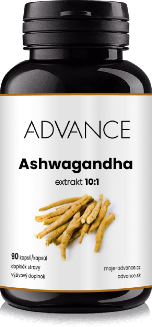 ADVANCE Ashwagandha 90 kapslí - extrakt 10:1