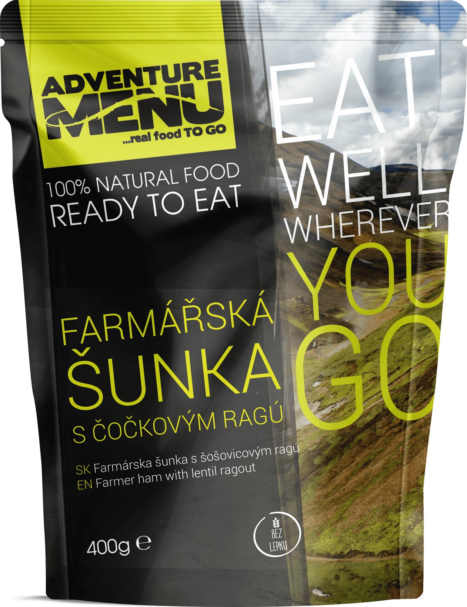 Adventure Menu - Farmářská šunka s čočkovým ragú