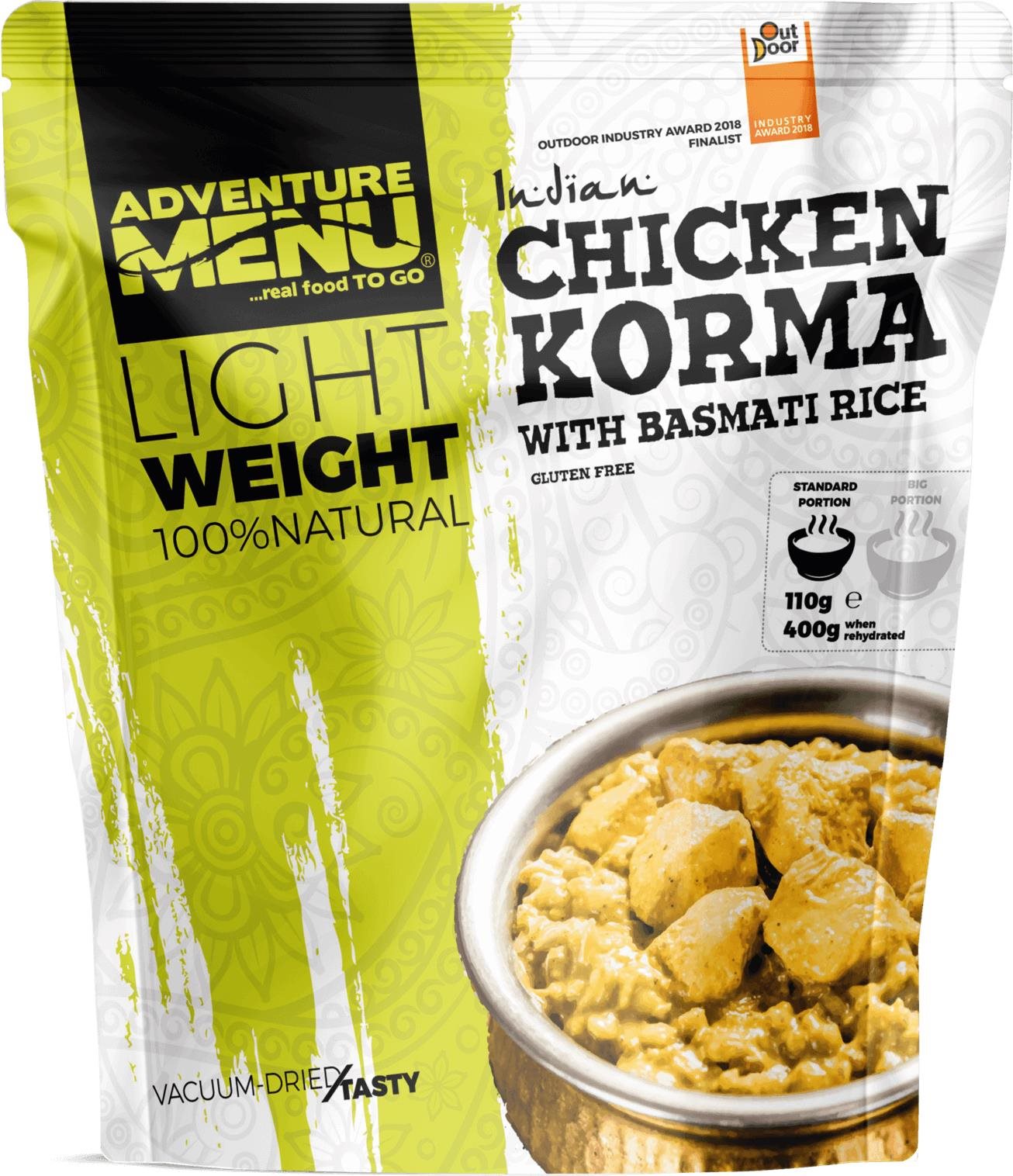 Adventure Menu - Kuře Korma s rýží basmati
