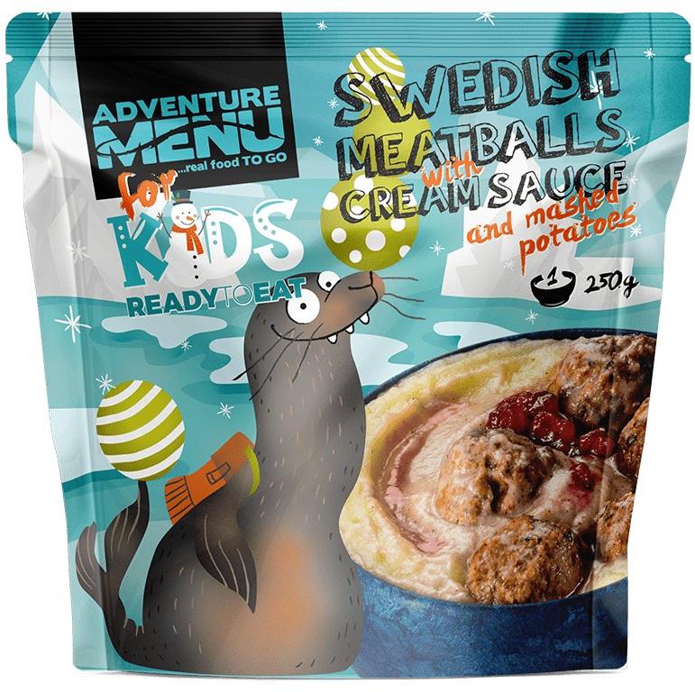 Adventure Menu - Švédské masové kuličky s krémovou omáčkou a bramborovou kaší