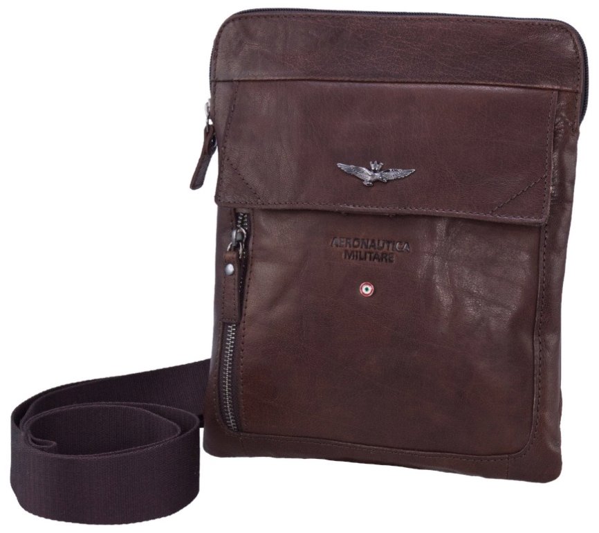 Aeronautica Militare Taška cross Vintage S, AM-302-25, hnědá