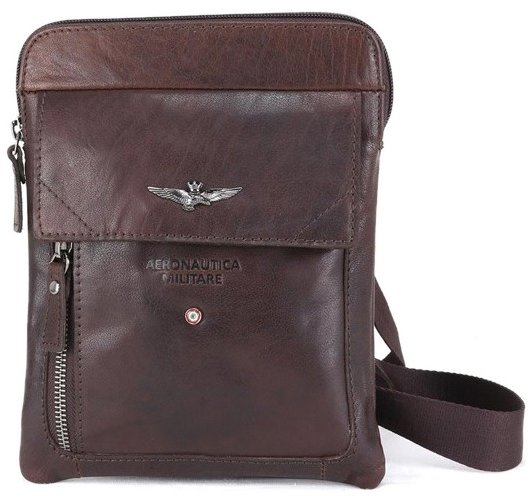 Aeronautica Militare Taška cross Vintage, AM-301-25, hnědá
