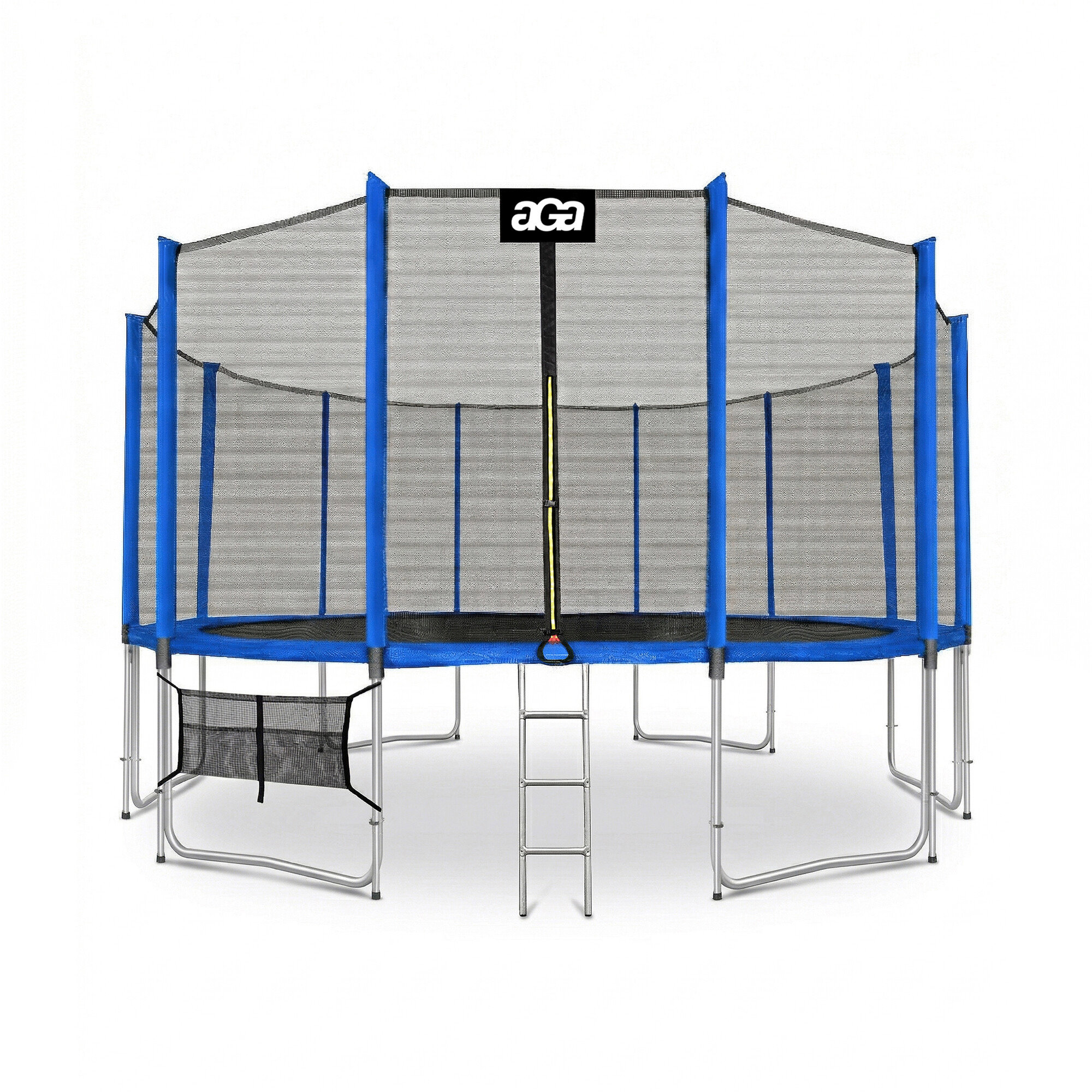 Aga SPORT PRO Trampolína 500 cm modrá + ochranná síť + žebřík + kapsa na obuv
