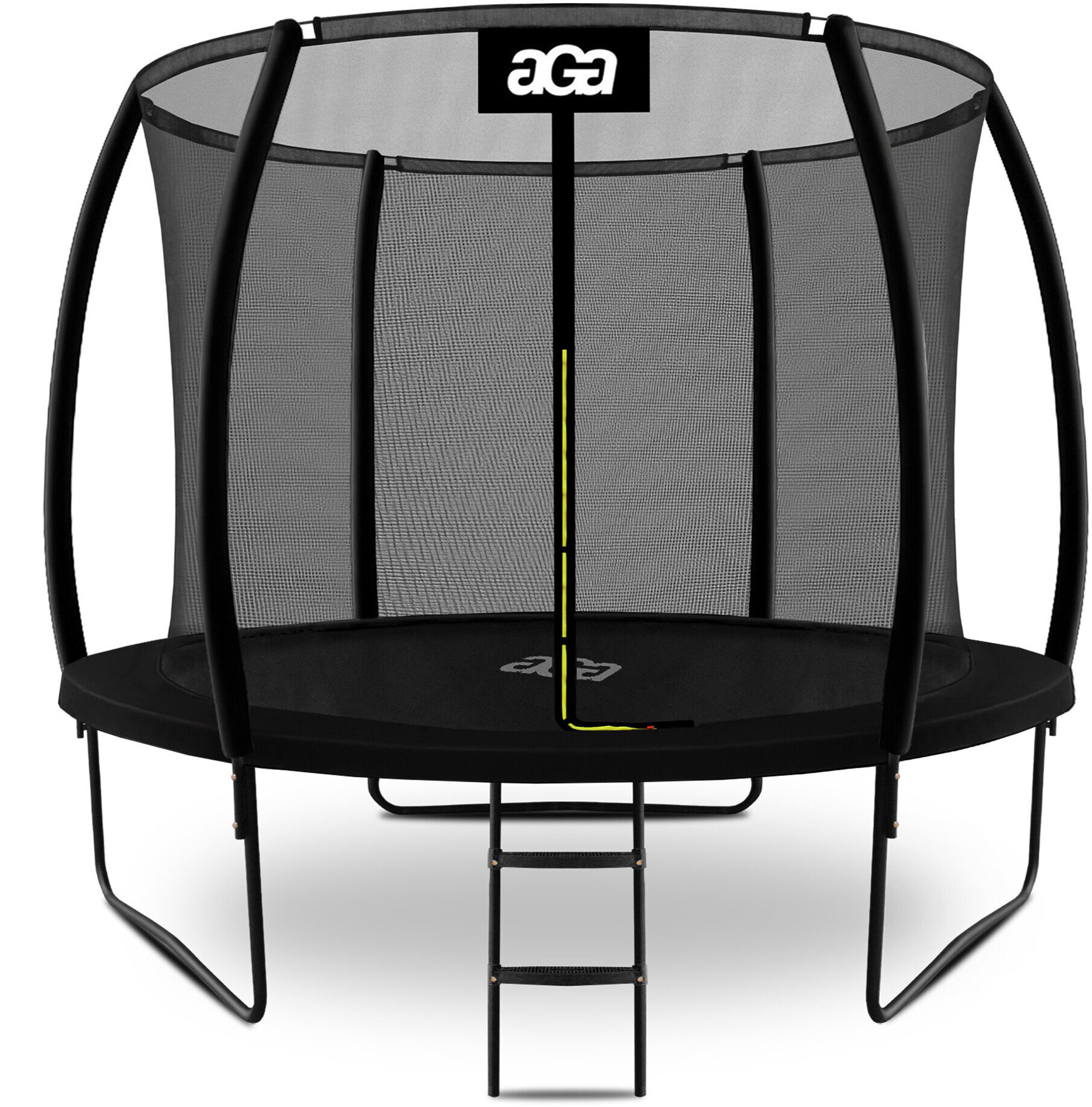 Aga SPORT EXCLUSIVE Trampolína 305 cm černá + ochranná síť + žebřík
