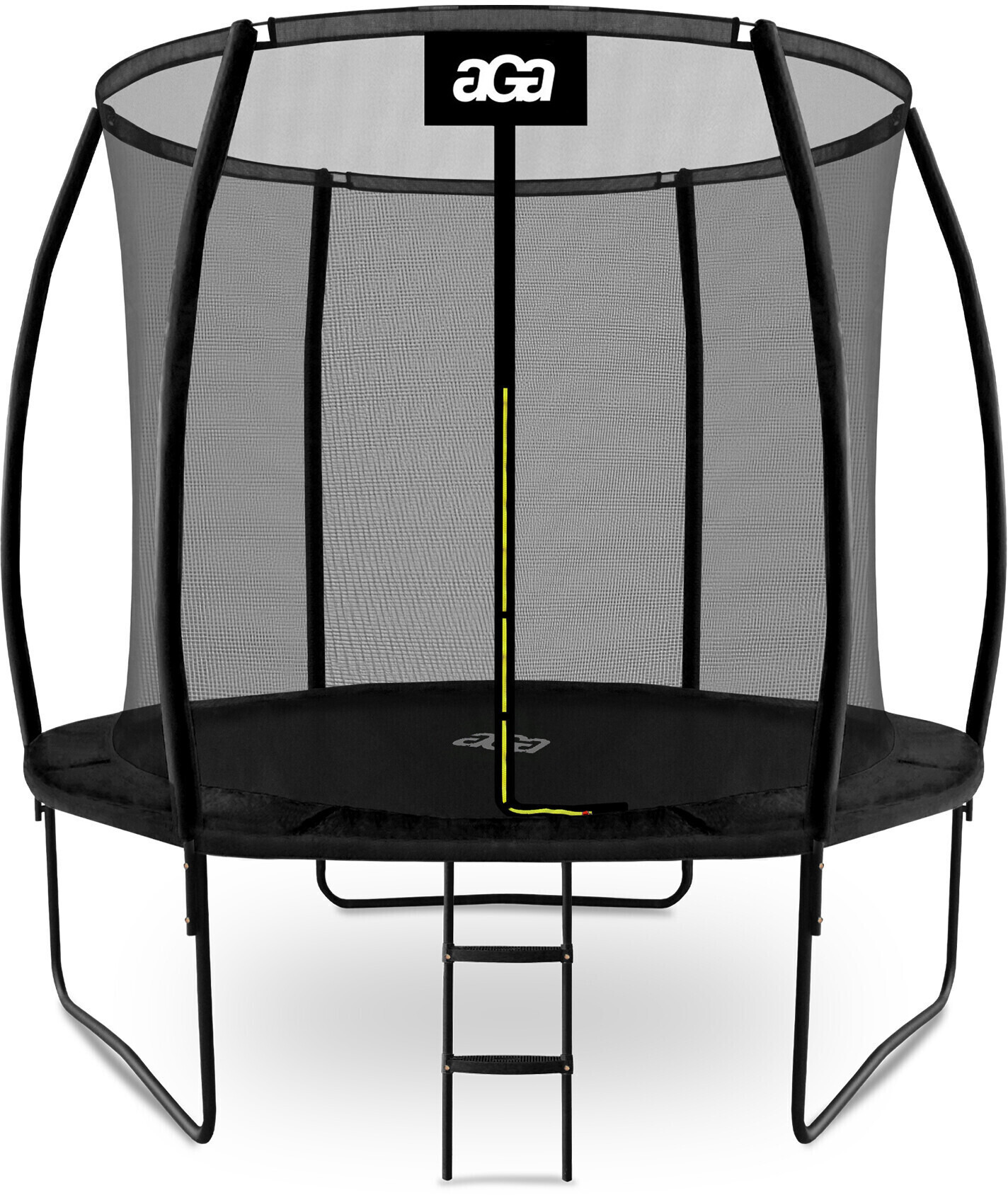 Aga SPORT EXCLUSIVE Trampolína 250 cm černá + ochranná síť + žebřík
