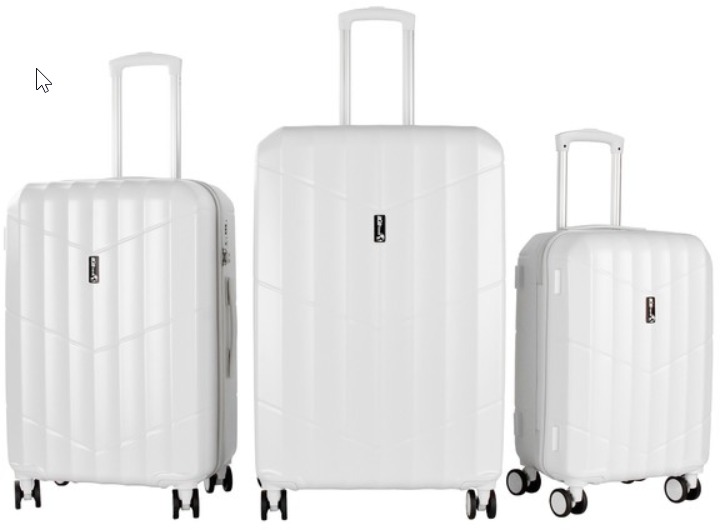 Aga Travel Sada cestovních kufrů MR4669 Bílá